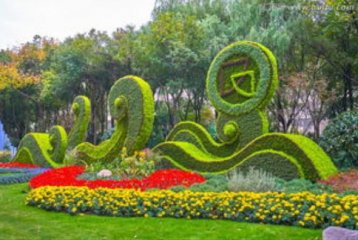 城市綠雕花卉造型設計制作
